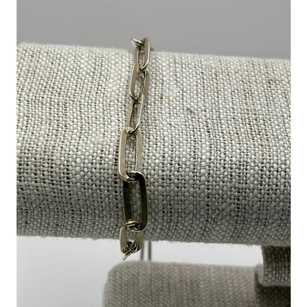 BSI Sterling Silver Paperclip Link Adjustable Bracelet #71641